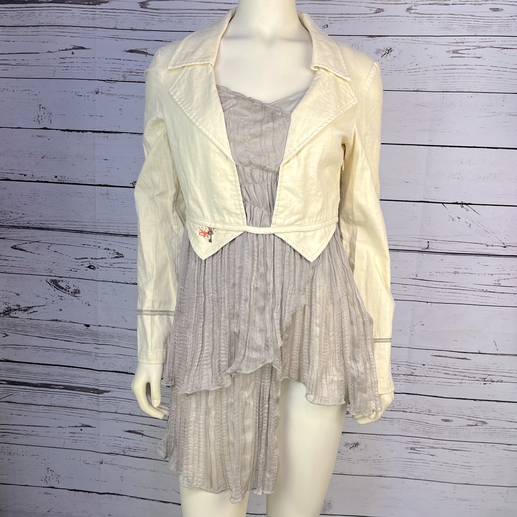 Akela Key Couture Romantic Jacket All One Piece French Size 38 Us 6-8